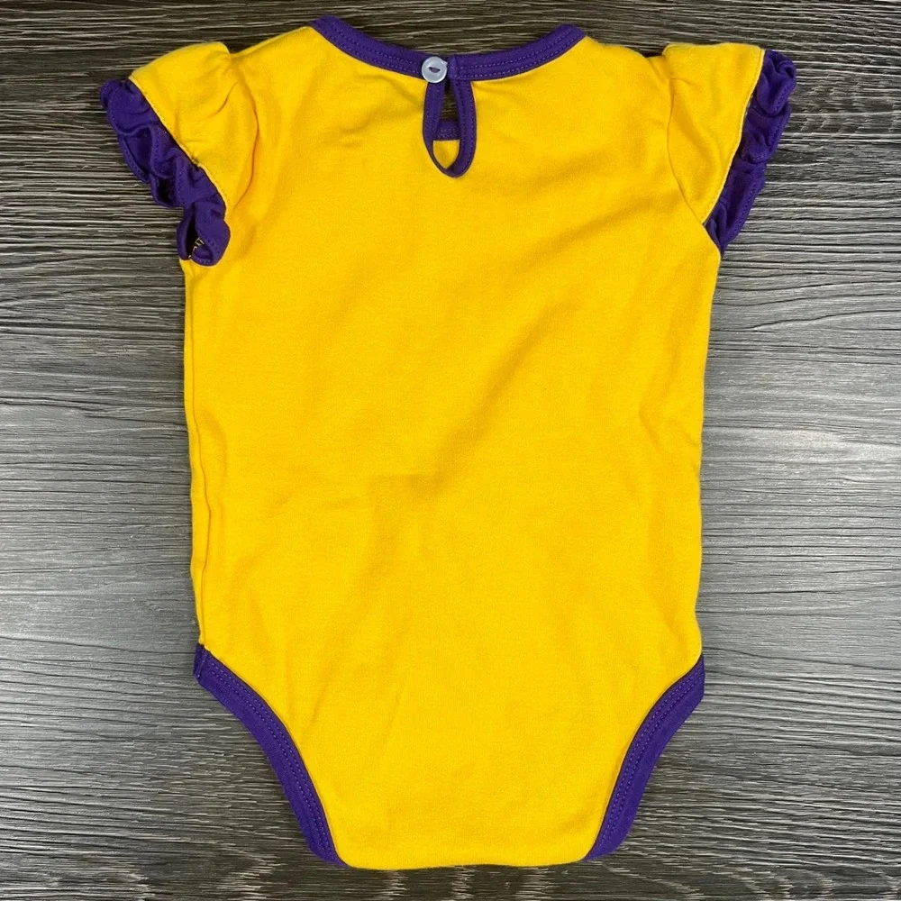 Minnesota Vikings Baby Girl 3-6M Bodysuits Lot of 2 NFL Gameday Fangirl Skol